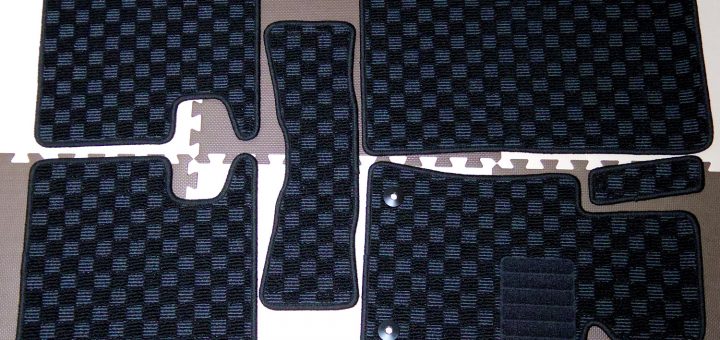 Hotfield マツダ 新型デミオ DJ系 フロアマット チェックブラック