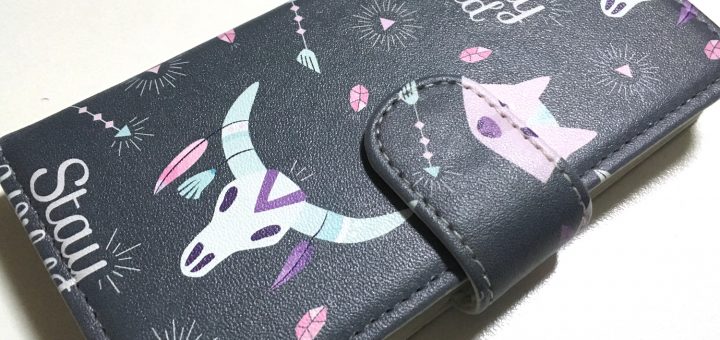 手帳型iPhoneケース mitas ネイティブ エスニック アニマル A