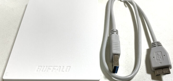 ポータブルハードディスク バッファロー HD-PCG2.0U3-GWA