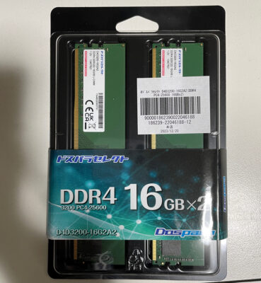 ドスパラセレクト / D4D3200-16G2A2 32GB
