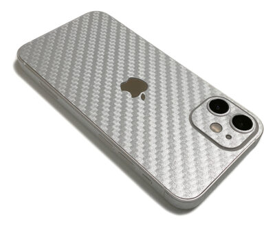 wraplus スキンシール iPhone12 mini シルバーカーボン