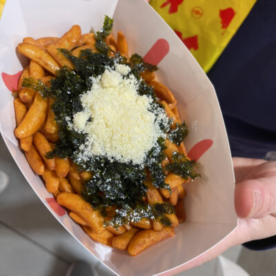 亀田の柿の種揚　海苔チーズ盛り